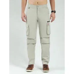 Monte Carlo Grey Regular Fit Cargos-picture-14