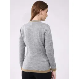 Monte Carlo Grey Regular Fit Printed Cardigan image 2