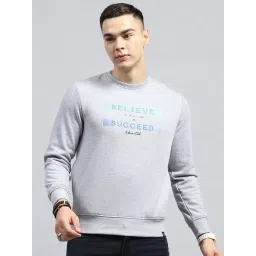 Monte Carlo Grey Regular Fit Printed Sweatshirt-picture-23