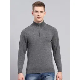 Monte Carlo Grey Regular Fit Pullover-picture-44