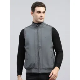 Monte Carlo Grey Regular Fit Reversible Jacket-picture-47
