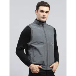 Monte Carlo Grey Regular Fit Reversible Jacket image 4