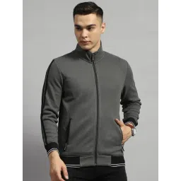 Monte Carlo Grey Regular Fit Striped Sweatshirt-picture-44