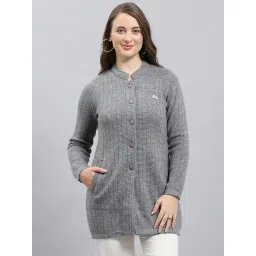 Monte Carlo Grey Self Design Coat-picture-15