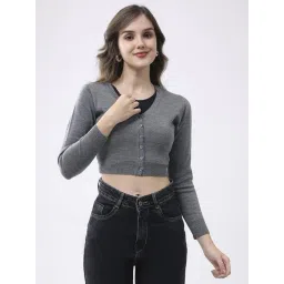 Monte Carlo Grey Solid Cardigan-picture-21