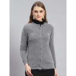 Monte Carlo Grey Wool Textured Cardigan-picture-29