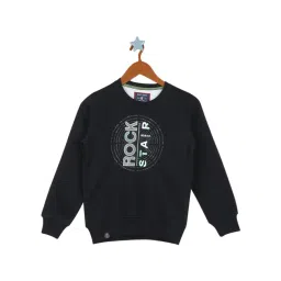 Monte Carlo Kids Black Graphic Print Full Sleeves Sweatshirt-picture-18