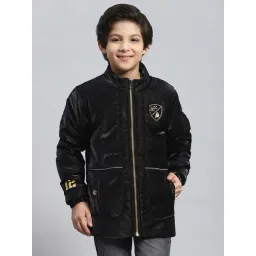 Monte Carlo Kids Black Printed Full Sleeves Jacket-picture-13