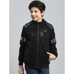 Monte Carlo Kids Black Printed Full Sleeves Jacket-picture-16