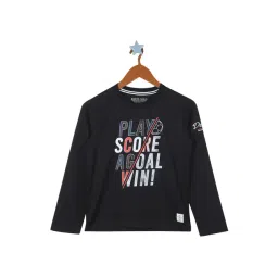 Monte Carlo Kids Black Printed Full Sleeves T-Shirt-picture-41