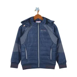 Monte Carlo Kids Blue Solid Full Sleeves Jacket-picture-10