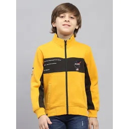 Monte Carlo Kids Boys Mock Collar Striped Sweatshirt-picture-41