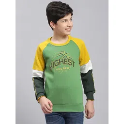Monte Carlo Kids Green Printed Full Sleeves Sweatshirt-picture-25