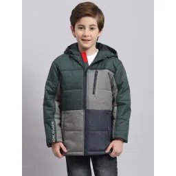 Monte Carlo Kids Green Quilted Full Sleeves Jacket-picture-21