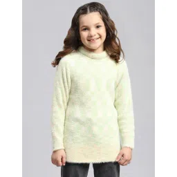 Monte Carlo Kids Green Self Design Full Sleeves Sweatshirt-picture-10