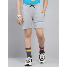 Monte Carlo Kids Grey Solid Regular Fit Shorts-picture-12
