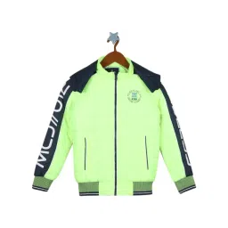 Monte Carlo Kids Lime Green Solid Full Sleeves Jacket-picture-44