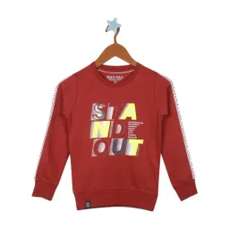 Monte Carlo Kids Maroon Printed Full Sleeves Sweatshirt-picture-48