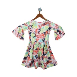 Monte Carlo Kids Multicolor Floral Print Dress-picture-10