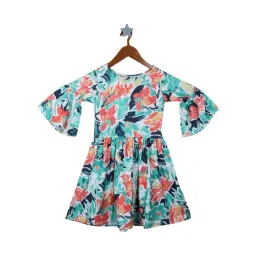 Monte Carlo Kids Multicolor Floral Print Dress-picture-32