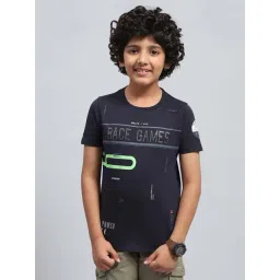 Monte Carlo Kids Navy Blue Printed T-Shirt-picture-34