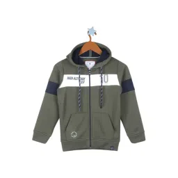 Monte Carlo Kids Olive Green Printed Full Sleeves Sweatshirt-picture-36