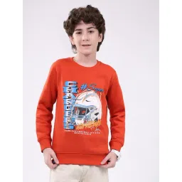 Monte Carlo Kids Orange Printed Sweatshirt-picture-48