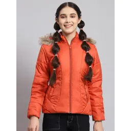 Monte Carlo Kids Orange Solid Full Sleeves Jacket-picture-14