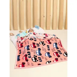 Monte Carlo Kids Peach Coloured Conversational Mild Winter 600 GSM Single Bed Blanket-picture-26