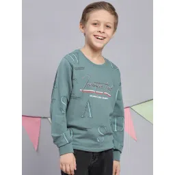 Monte Carlo Kids Sage Green Printed Full Sleeves Sweatshirt-picture-33