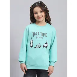 Monte Carlo Kids Turquoise Printed Full Sleeves Sweatshirt-picture-10
