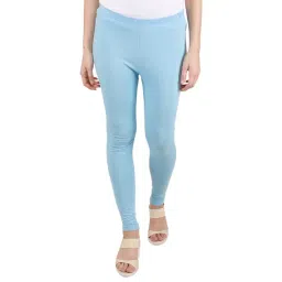 Monte Carlo Light Blue Regular Fit Mid Rise Leggings-picture-35