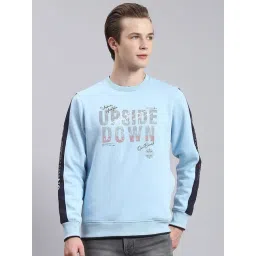 Monte Carlo Light Blue Regular Fit Printed Sweatshirt-picture-40