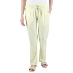 Monte Carlo Light Yellow Mid Rise Pants-picture-21