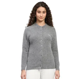 Monte Carlo Medium Grey Regular Fit Cardigan-picture-15