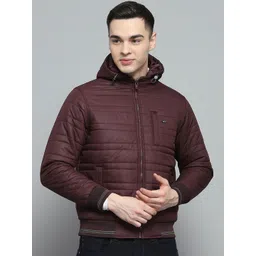 Monte Carlo Men Hooded Solid Casual Lightweight Bomber Jacket-picture-34