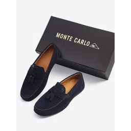 Monte Carlo Men Lightweight Slip-On Leather Loafers-picture-22