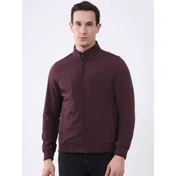 Monte Carlo Men Mock Collar Solid Bomber Jacket-picture-20