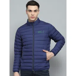 Monte Carlo Men Mock Collar Solid Casual Lightweight Puffer Jacket image 1