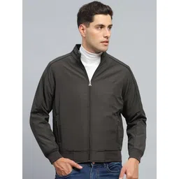 Monte Carlo Men Mock Collar Solid Casual Padded Jacket-picture-27