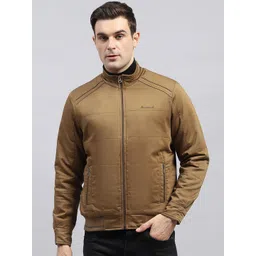 Monte Carlo Men Mock Collar Solid Cotton Casual Padded Jacket-picture-36