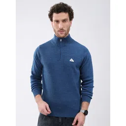 Monte Carlo Men Mock Neck Full Sleeve Pullover Sweaters-picture-31