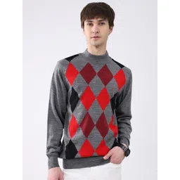Monte Carlo Men Printed Woollen Pullover-picture-28
