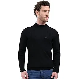 monte carlo Men Regular Fit Mock Neck Solid Pull On Closure Full Sleeve Pullover | Cozy Winter Sweater | Comfortable Knitwear | Casual Layering wear | Winter Pullover for Men's-picture-52