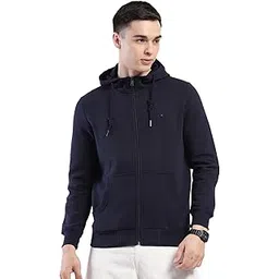 monte carlo Men Regular Fit Solid Pattern Hooded Neck Side Pocket Zipper Full Sleeve Winter Sweatshirt|Warm and Comfortable Sweatshirt | Winter wear Sweatshirt for Men's (Pack of 1)-picture-26