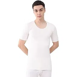 monte carlo Men Regular Fit Solid Pattern Round Neck Pull On Half Sleeve Winter Thermal|Comfortable Thermal Top for Men's| Body Warmer Cozy Thermal Undershirt | Winter Thermal Top for Men's (Pack 1)-picture-35