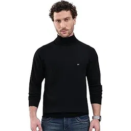monte carlo Men Regular Fit Turtle Neck Solid Pull On Closure Full Sleeve Pullover | Warm Winter wear | Stylish Knit Sweater | Cozy Layering Outfit | Winter Pullover for Men's-picture-15