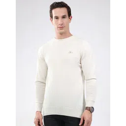 Monte Carlo Men Round Neck Woollen Pullover-image-32