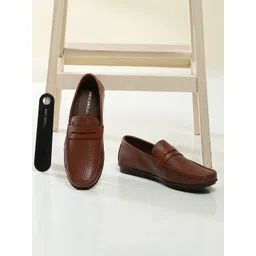 Monte Carlo Men Slip on Leather Loafers Shoes-picture-21