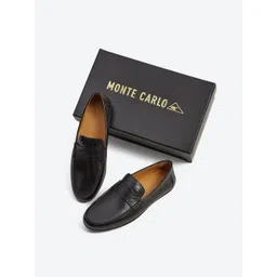 Monte Carlo Men Slip-On Leather Penny Loafers-picture-24